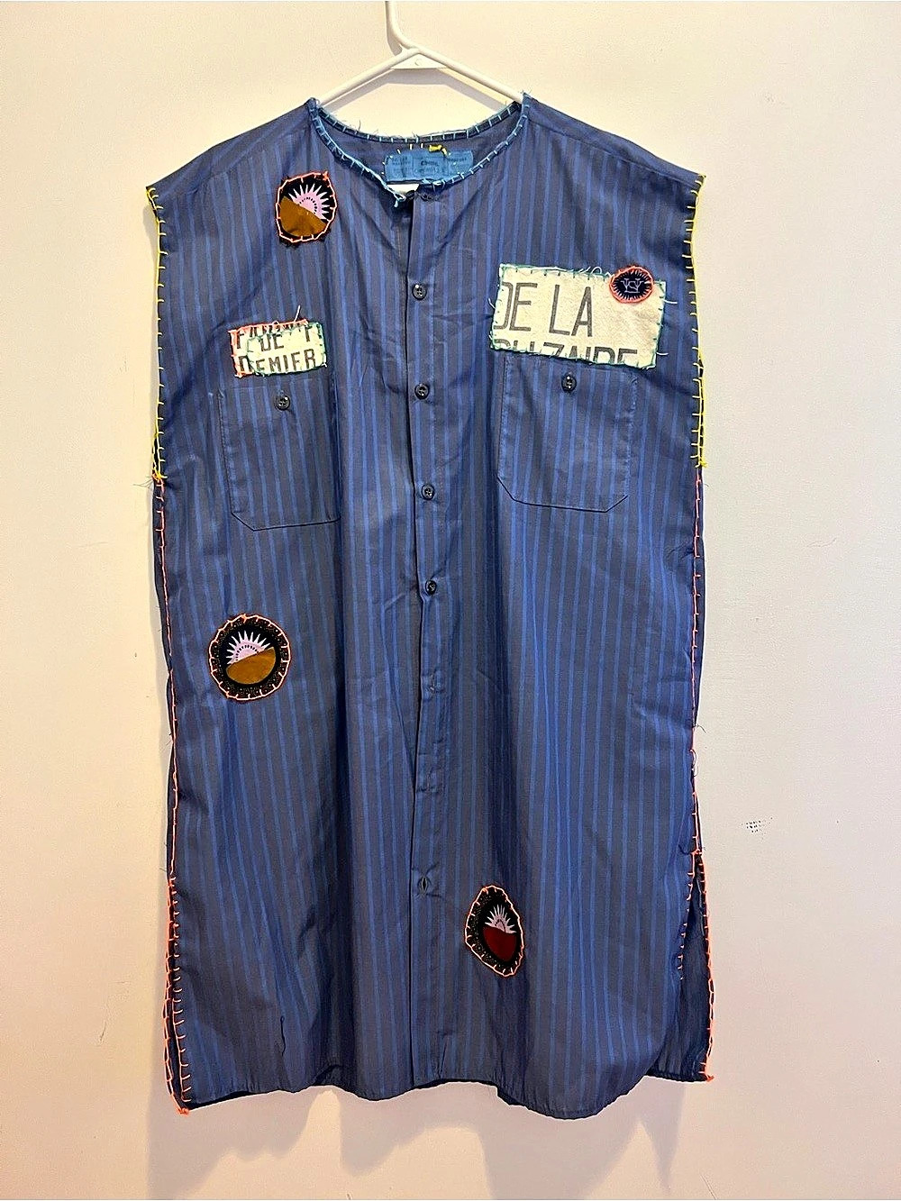 Upcycled handmade by calmalegria Blue dress